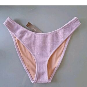 NEW NWT J Crew Lilac High Cut Swim Bikini Bottoms Large